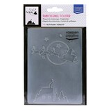 Vaessen Creative Embossing Folder Kerstman Vliegende Slee (100605-031)