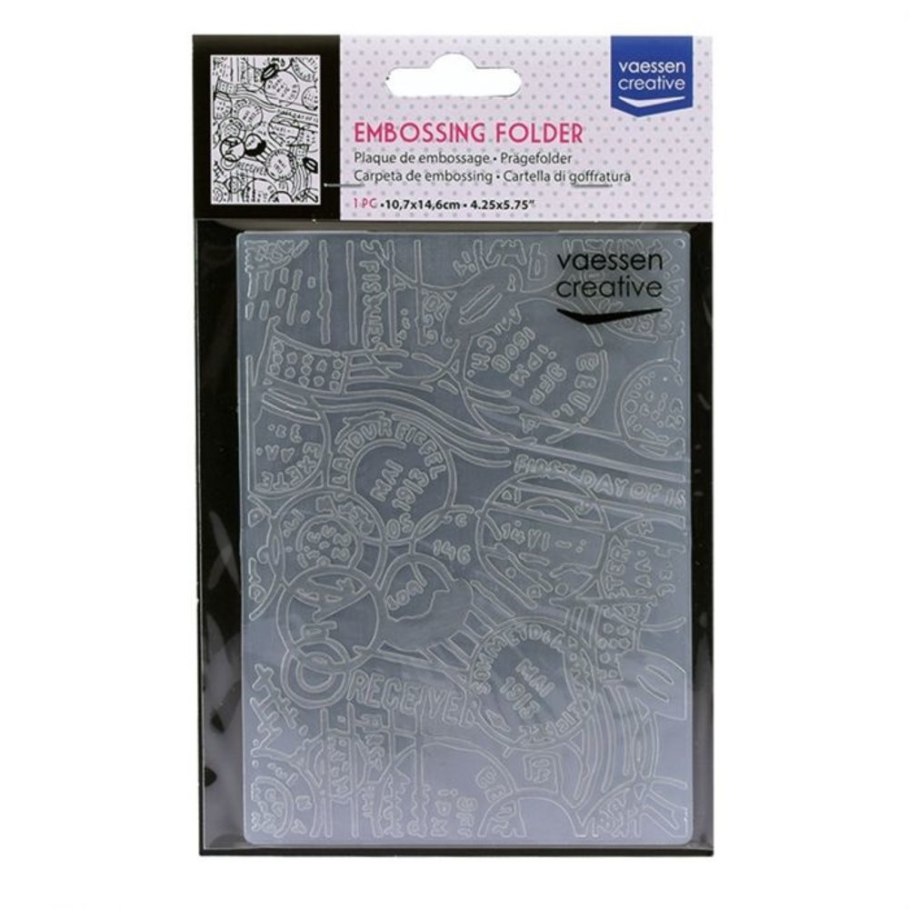 Vaessen Creative Embossing Folder Passport (100605-034) Vaessen Creative Embossing Folder Passport (100605-034)