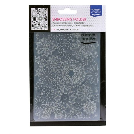 Vaessen Creative Embossing Folder Bloem Razernij (100605-035)