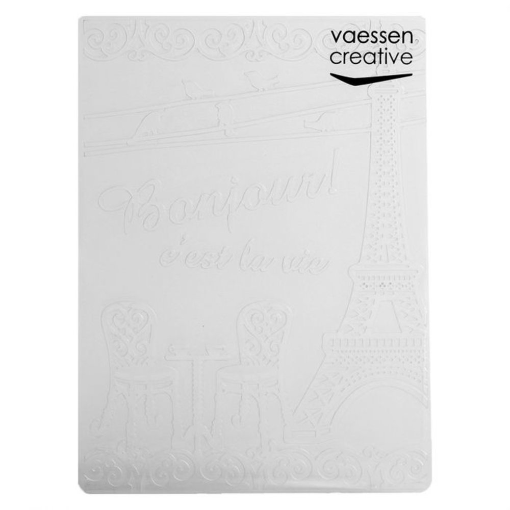 Vaessen Creative Embossing Folder Franse Bistro (100605-041) Vaessen Creative Embossing Folder Franse Bistro (100605-041)