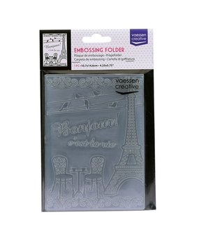 Vaessen Creative Embossing Folder Franse Bistro (100605-041)* Vaessen Creative Embossing Folder Franse Bistro (100605-041)*