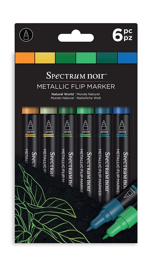 Spectrum Noir Metallic Flip Marker Natural World (SN-MFLI-NWO6)