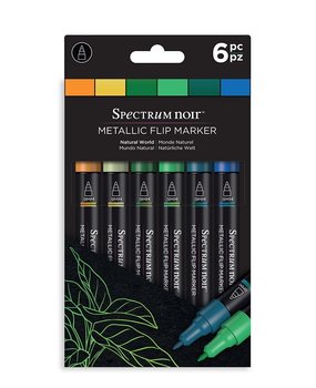 Spectrum Noir Metallic Flip Marker Natural World (SN-MFLI-NWO6) Spectrum Noir Metallic Flip Marker Natural World (SN-MFLI-NWO6)