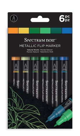 Spectrum Noir Metallic Flip Marker Natural World (SN-MFLI-NWO6)