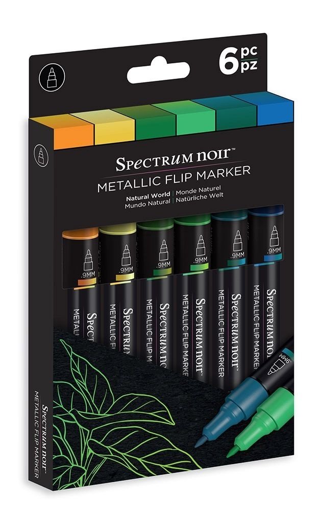 Spectrum Noir Metallic Flip Marker Natural World (SN-MFLI-NWO6)