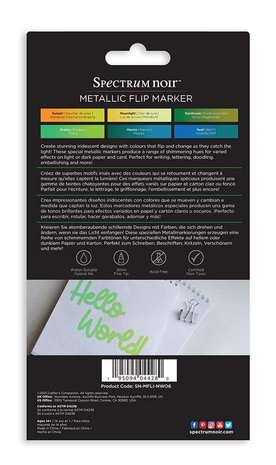 Spectrum Noir Metallic Flip Marker Natural World (SN-MFLI-NWO6)