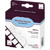 Scrapbook Adhesives Mounting Squares Repositionable White (1000pcs) (01606)