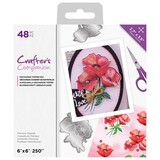 Crafter's Companion Precious Poppies Die-Cut Decoupage Topper Pad (CC-DTPAD-PREPO)