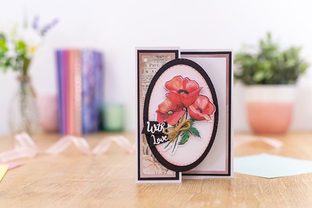 Crafter's Companion Precious Poppies Die-Cut Decoupage Topper Pad (CC-DTPAD-PREPO) Crafter's Companion Precious Poppies Die-Cut Decoupage Topper Pad (CC-DTPAD-PREPO)