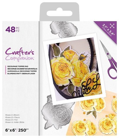 Crafter's Companion Roses in Bloom Die-Cut Decoupage Topper Pad (CC-DTPAD-ROSIB) Crafter's Companion Roses in Bloom Die-Cut Decoupage Topper Pad (CC-DTPAD-ROSIB)