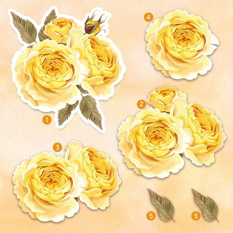 Crafter's Companion Roses in Bloom Die-Cut Decoupage Topper Pad (CC-DTPAD-ROSIB) Crafter's Companion Roses in Bloom Die-Cut Decoupage Topper Pad (CC-DTPAD-ROSIB)