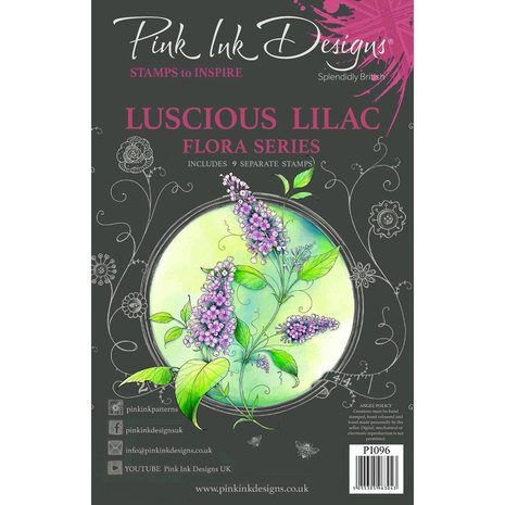 Pink Ink Designs Luscious Lilac A5 Clear Stamp (PI096)