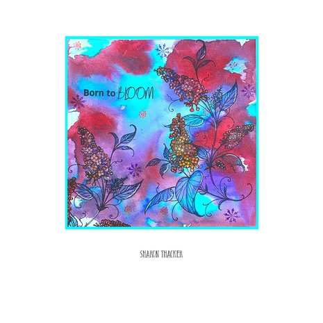 Pink Ink Designs Luscious Lilac A5 Clear Stamp (PI096)