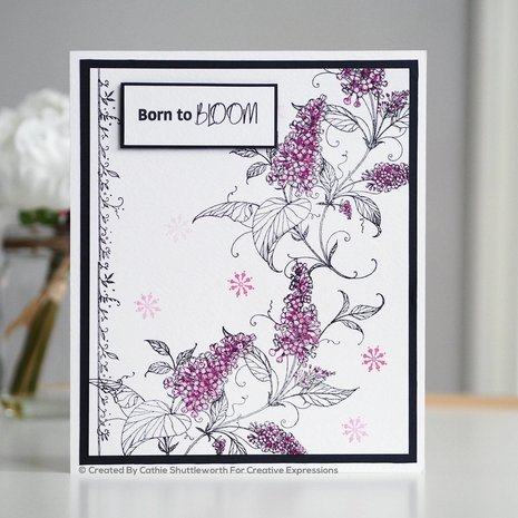 Pink Ink Designs Luscious Lilac A5 Clear Stamp (PI096)