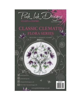 Pink Ink Designs Classic Clematis A5 Clear Stamp (PI097)