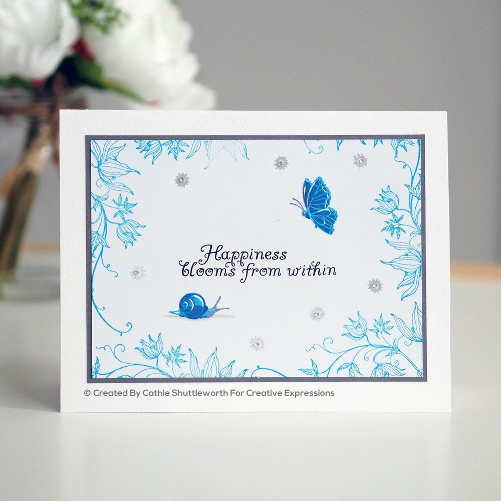 Pink Ink Designs Classic Clematis A5 Clear Stamp (PI097)