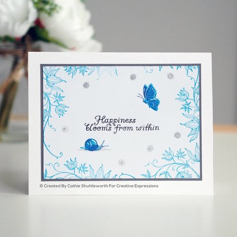 Pink Ink Designs Classic Clematis A5 Clear Stamp (PI097)