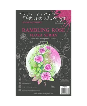 Pink Ink Designs Rambling Rose A5 Clear Stamp (PI099)