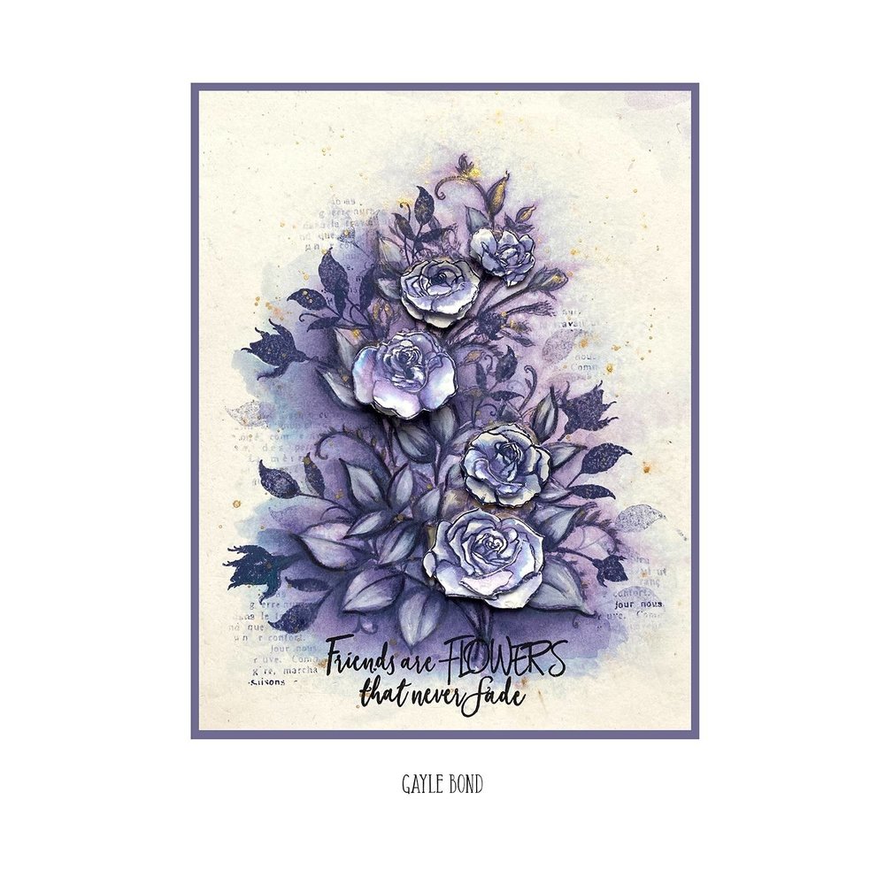 Pink Ink Designs Rambling Rose A5 Clear Stamp (PI099)