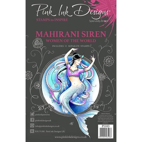 Pink Ink Designs Mahirani A5 Clear Stamp (PI103)
