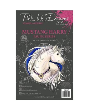 Pink Ink Designs Mustang Harry A5 Clear Stamp (PI107)