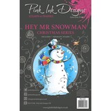 Pink Ink Designs Hey Mr Snowman A5 Clear Stamp (PI122)