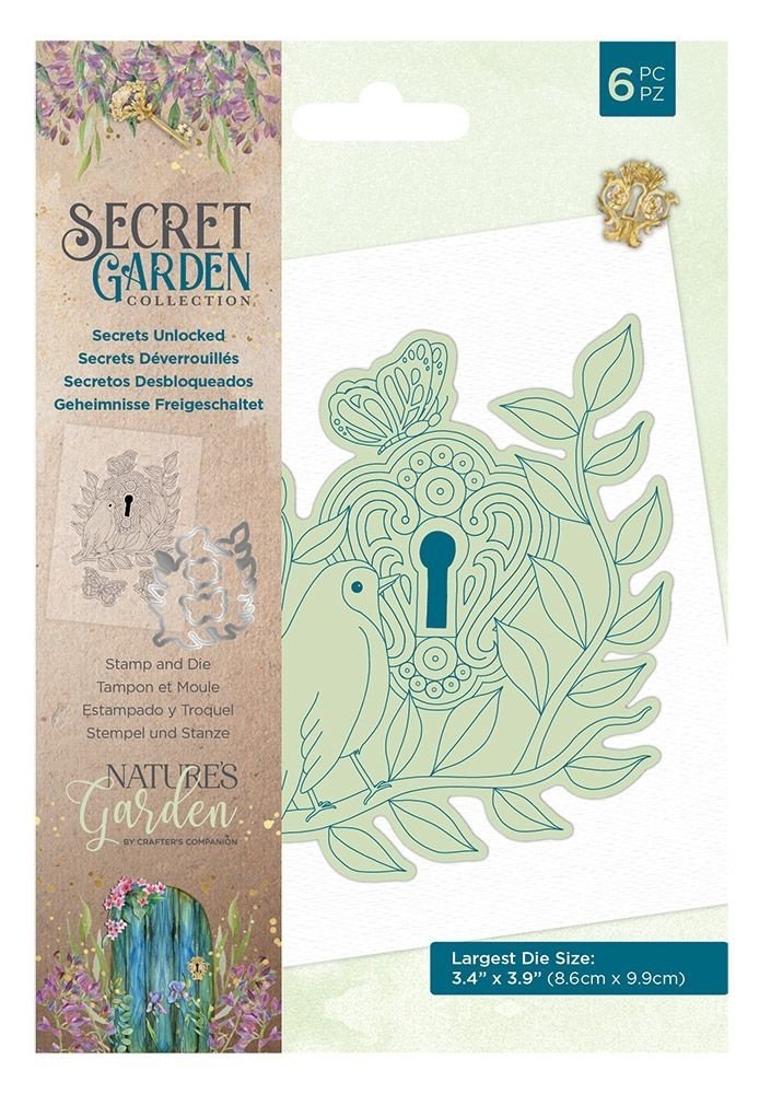 Crafter's Companion Secret Garden Collection Stamp & Die Secrets Unlocked (NG-SG-STD-SEUN) Crafter's Companion Secret Garden Collection Stamp & Die Secrets Unlocked (NG-SG-STD-SEUN)