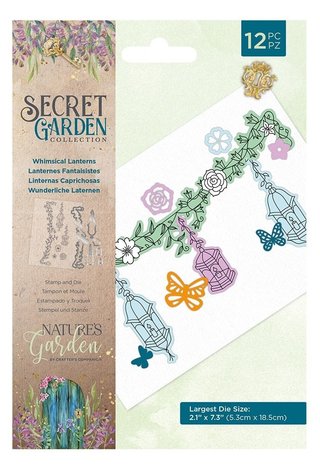 Crafter's Companion Secret Garden Collection Stamp & Die Whimsical Lanterns (NG-SG-STD-WHLA) Crafter's Companion Secret Garden Collection Stamp & Die Whimsical Lanterns (NG-SG-STD-WHLA)