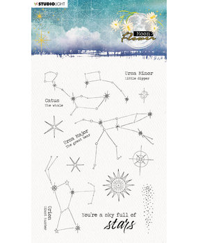 Studio Light Moon Flower Sky Full of Stars Clear Stamp (SL-MFL-STAMP135) Studio Light Moon Flower Sky Full of Stars Clear Stamp (SL-MFL-STAMP135)