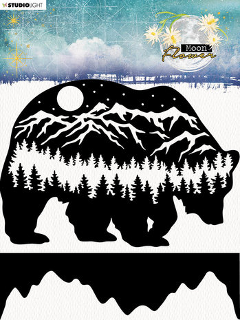 Studio Light Moon Flower Polar Bear Masking Stencil (SL-MFL-MASK74) Studio Light Moon Flower Polar Bear Masking Stencil (SL-MFL-MASK74)