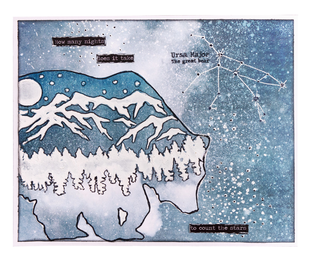 Studio Light Moon Flower Polar Bear Masking Stencil (SL-MFL-MASK74) Studio Light Moon Flower Polar Bear Masking Stencil (SL-MFL-MASK74)