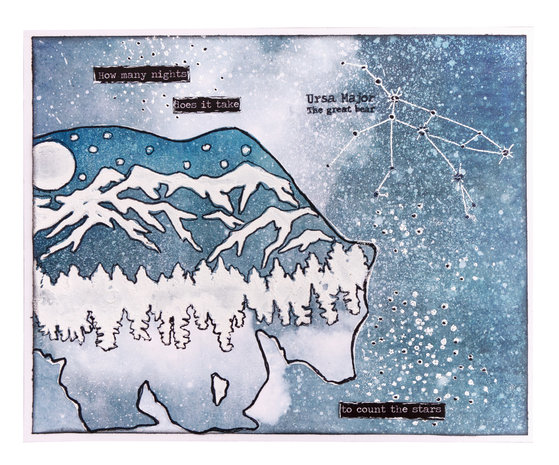 Studio Light Moon Flower Polar Bear Masking Stencil (SL-MFL-MASK74) Studio Light Moon Flower Polar Bear Masking Stencil (SL-MFL-MASK74)