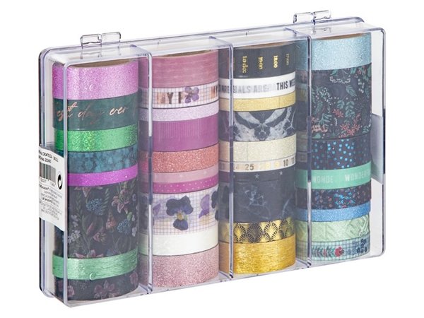 Craft Sensations Washi Tape In Storage Box 36pcs (CR0470/21A) Craft Sensations Washi Tape In Storage Box 36pcs (CR0470/21A)