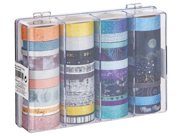 Craft Sensations Washi Tape In Storage Box 36pcs (CR0470/21A) Craft Sensations Washi Tape In Storage Box 36pcs (CR0470/21A)