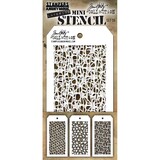 Stampers Anonymous Tim Holtz Mini Layering Stencil Set 35 (THMST035)