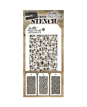 Stampers Anonymous Tim Holtz Mini Layering Stencil Set 35 (THMST035)
