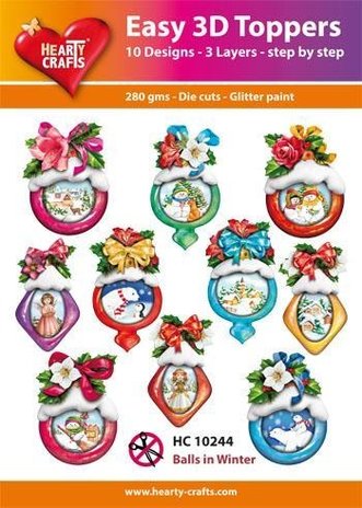 Hearty Crafts Easy 3D Toppers 10 Stuks (HC10244)