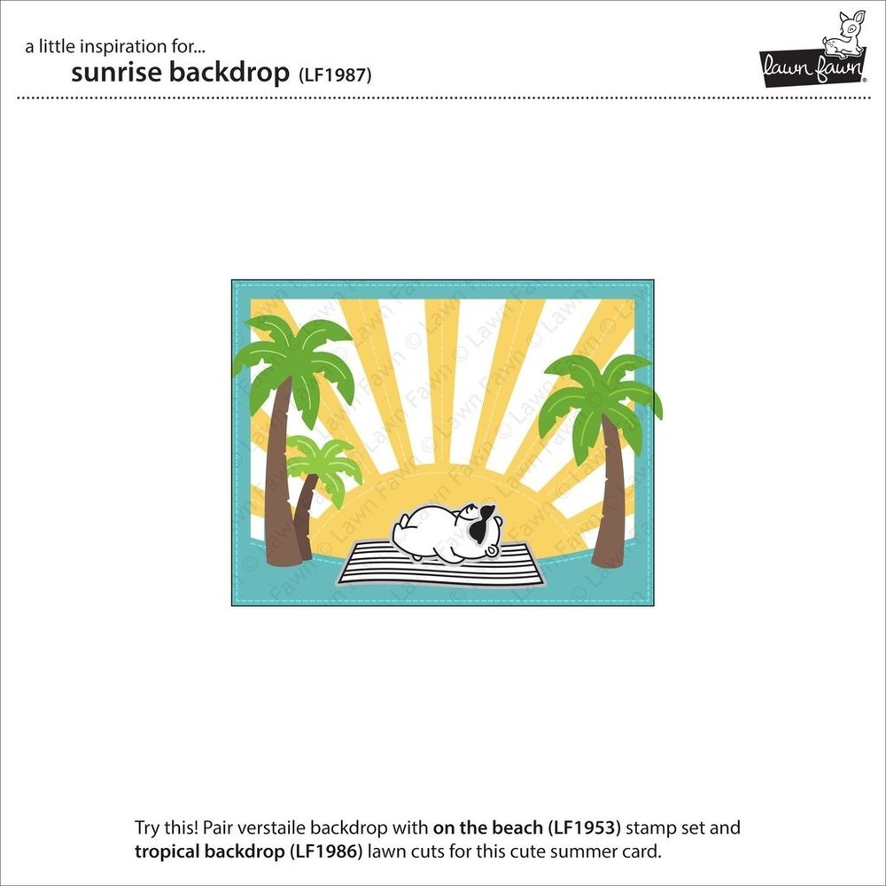 Lawn Fawn Sunrise Backdrop Dies (LF1987) Lawn Fawn Sunrise Backdrop Dies (LF1987)