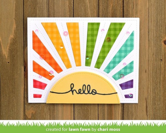 Lawn Fawn Sunrise Backdrop Dies (LF1987) Lawn Fawn Sunrise Backdrop Dies (LF1987)