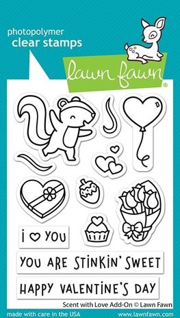 Lawn Fawn Scent With Love Add-On Clear Stamps (LF2728)
