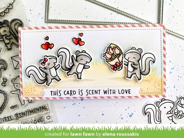 Lawn Fawn Scent With Love Add-On Clear Stamps (LF2728)