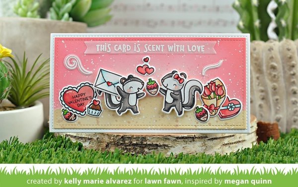 Lawn Fawn Scent With Love Add-On Dies (LF2729)