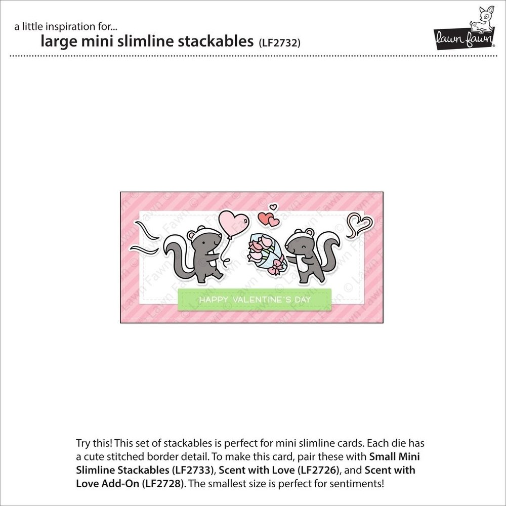 Lawn Fawn Large Mini Slimline Stackables Dies (LF2732) Lawn Fawn Large Mini Slimline Stackables Dies (LF2732)