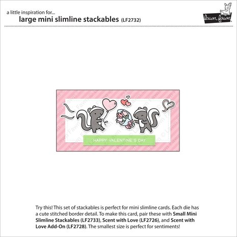 Lawn Fawn Large Mini Slimline Stackables Dies (LF2732) Lawn Fawn Large Mini Slimline Stackables Dies (LF2732)
