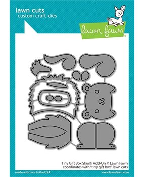 Lawn Fawn Tiny Gift Box Skunk Add-On Dies (LF2737) Lawn Fawn Tiny Gift Box Skunk Add-On Dies (LF2737)