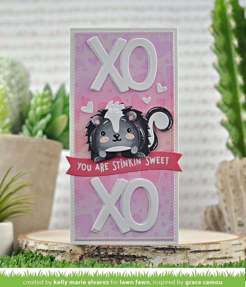 Lawn Fawn Tiny Gift Box Skunk Add-On Dies (LF2737) Lawn Fawn Tiny Gift Box Skunk Add-On Dies (LF2737)