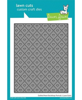 Lawn Fawn Quilted Heart Backdrop Portrait Dies (LF2739)