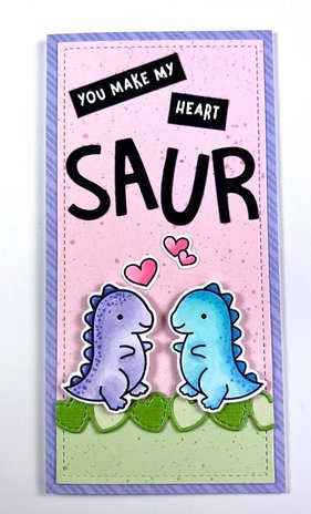 Lawn Fawn RAWR Flip-Flop Clear Stamps (LF2741)