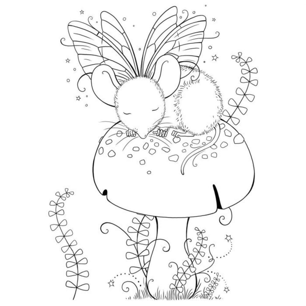 Pink Ink Designs Sleepy Mouse Clear Stamp Set (PI157) Pink Ink Designs Sleepy Mouse Clear Stamp Set (PI157)