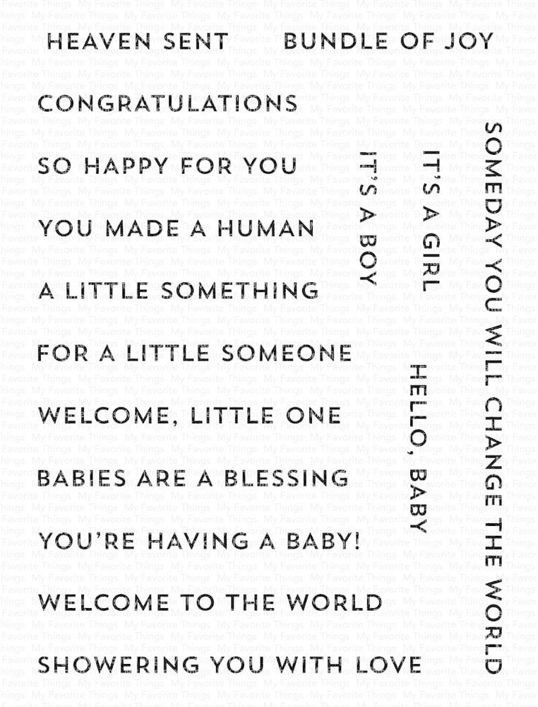 My Favorite Things Itty Bitty Baby Clear Stamps (CS-632)